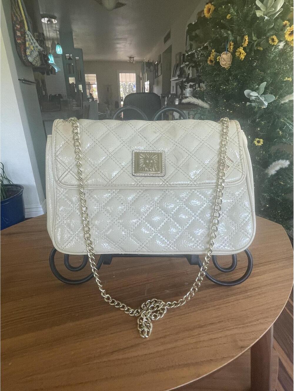 Vintage Anne Klein Quilted Shoulder Bag